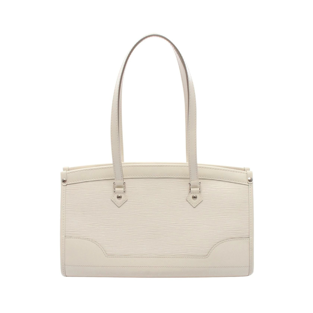 Louis Vuitton Madeleine Handbag Leather Epi White